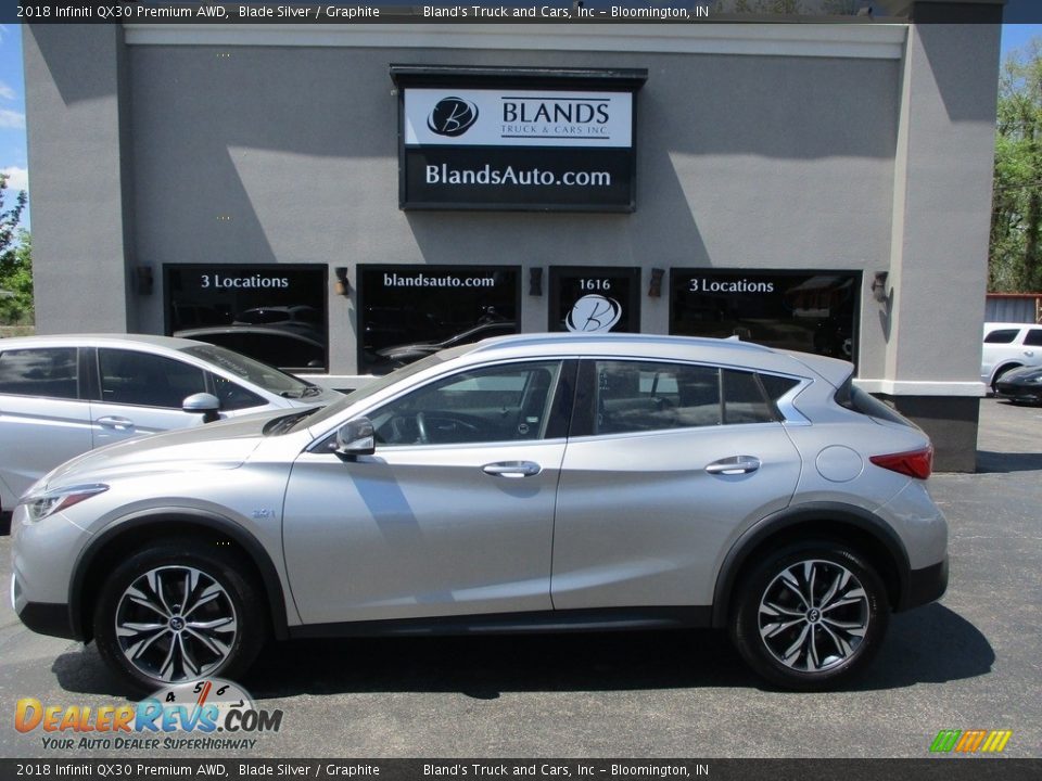 2018 Infiniti QX30 Premium AWD Blade Silver / Graphite Photo #1