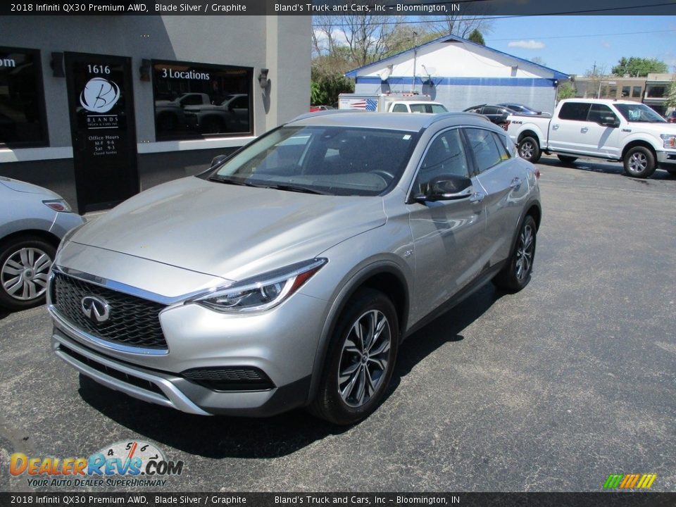 2018 Infiniti QX30 Premium AWD Blade Silver / Graphite Photo #2