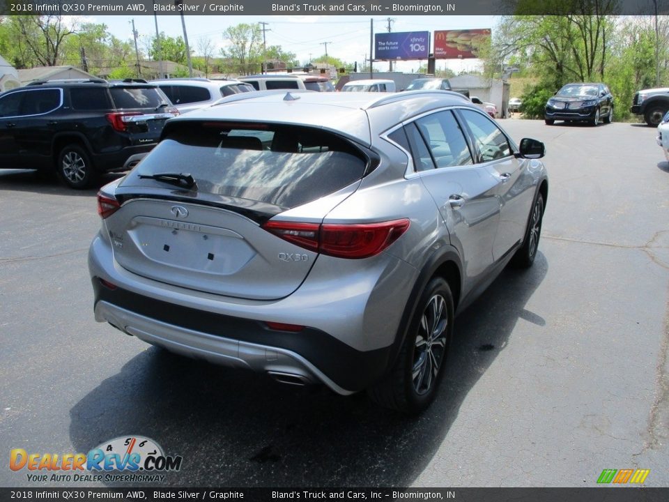 2018 Infiniti QX30 Premium AWD Blade Silver / Graphite Photo #4