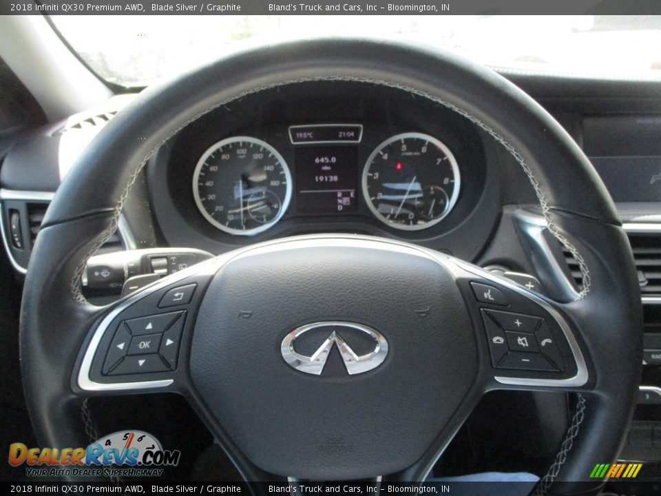 2018 Infiniti QX30 Premium AWD Steering Wheel Photo #8