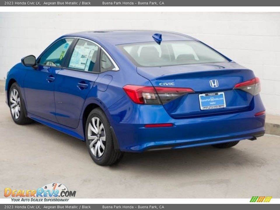 2023 Honda Civic LX Aegean Blue Metallic / Black Photo #2