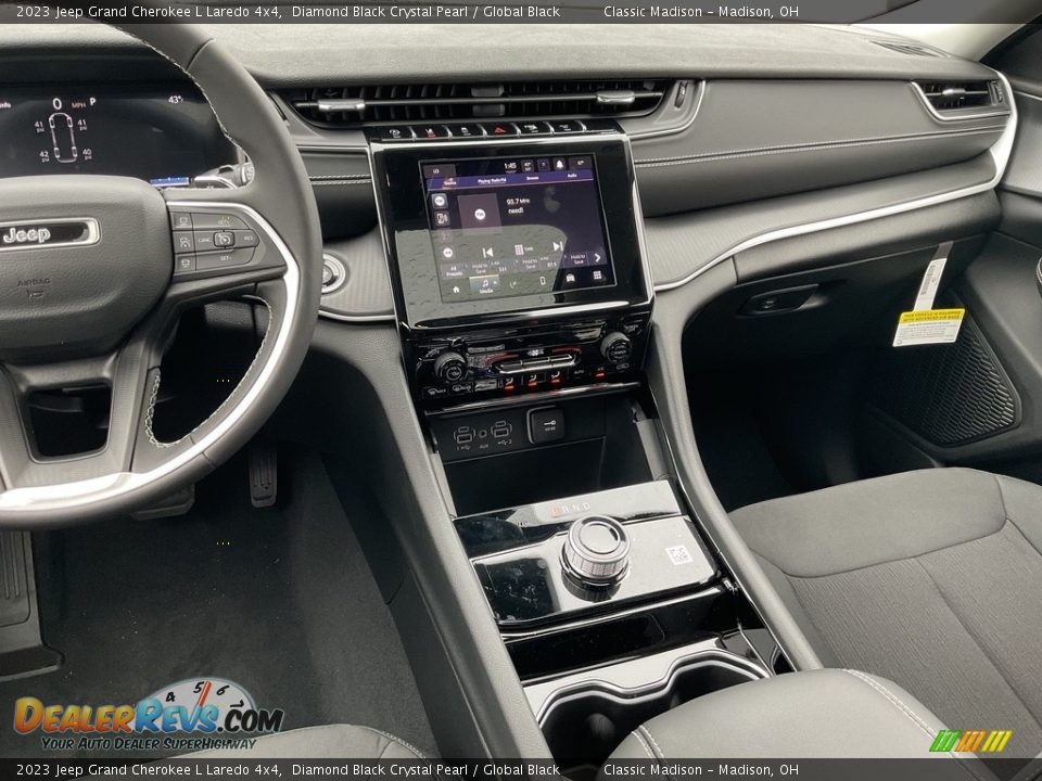 2023 Jeep Grand Cherokee L Laredo 4x4 Diamond Black Crystal Pearl / Global Black Photo #8