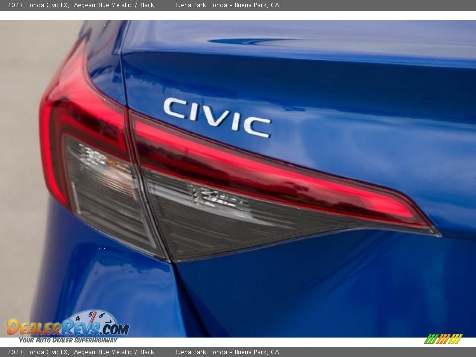 2023 Honda Civic LX Aegean Blue Metallic / Black Photo #6