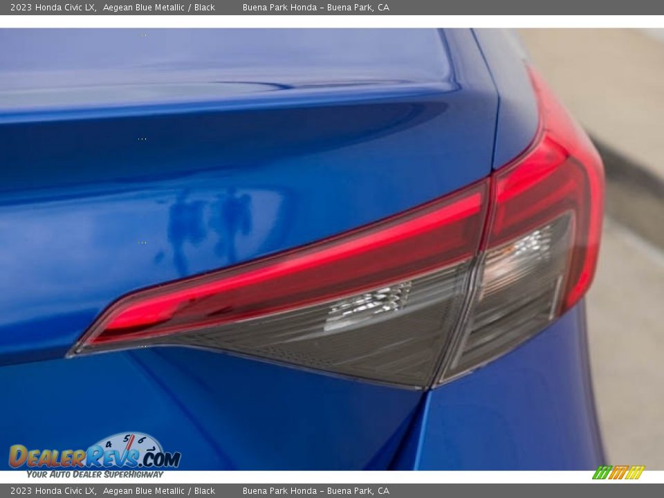 2023 Honda Civic LX Aegean Blue Metallic / Black Photo #7