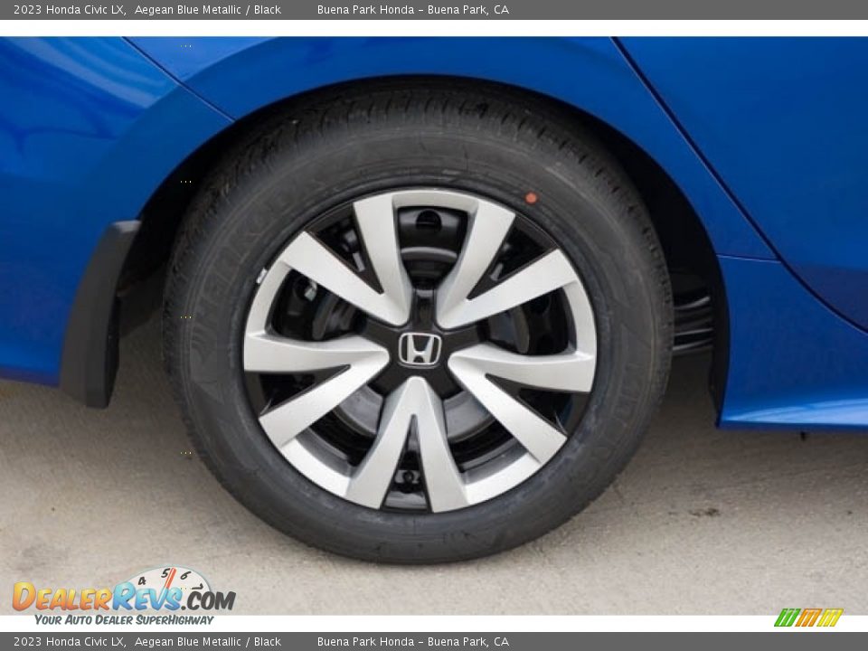 2023 Honda Civic LX Aegean Blue Metallic / Black Photo #10