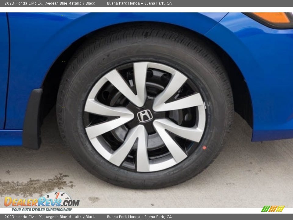 2023 Honda Civic LX Aegean Blue Metallic / Black Photo #11