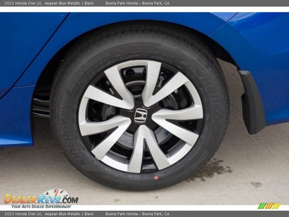 2023 Honda Civic LX Aegean Blue Metallic / Black Photo #12