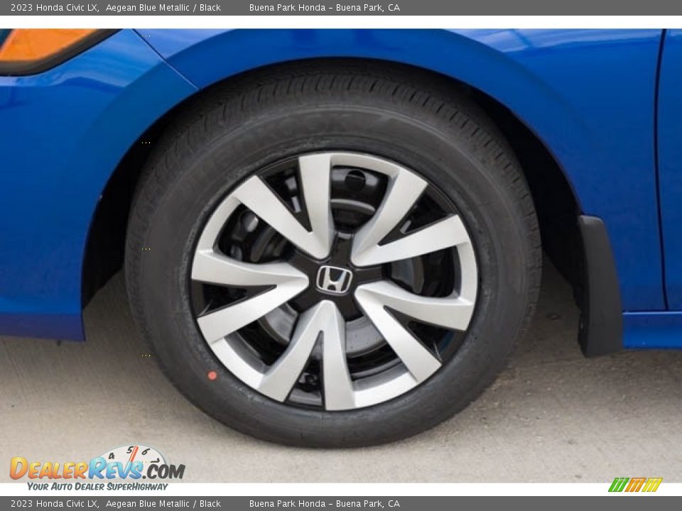 2023 Honda Civic LX Aegean Blue Metallic / Black Photo #13