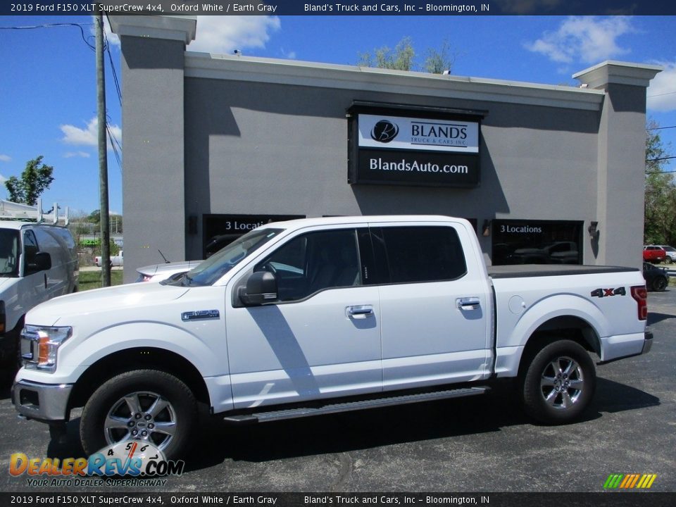 2019 Ford F150 XLT SuperCrew 4x4 Oxford White / Earth Gray Photo #1