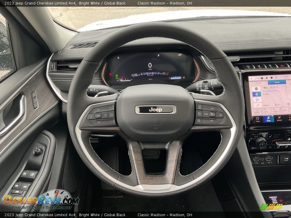 2023 Jeep Grand Cherokee Limited 4x4 Bright White / Global Black Photo #6