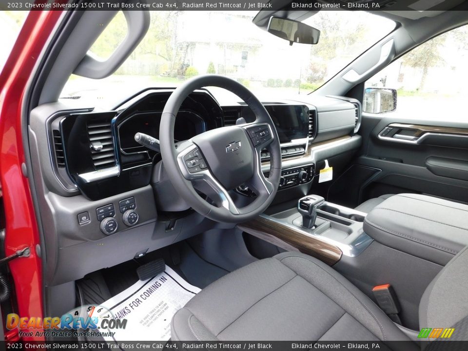 Jet Black Interior - 2023 Chevrolet Silverado 1500 LT Trail Boss Crew Cab 4x4 Photo #22