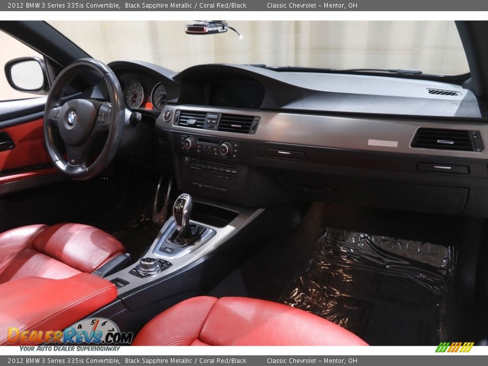 2012 BMW 3 Series 335is Convertible Black Sapphire Metallic / Coral Red/Black Photo #17