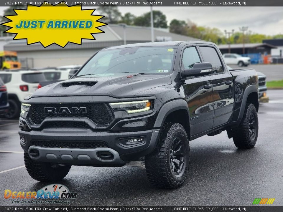 2022 Ram 1500 TRX Crew Cab 4x4 Diamond Black Crystal Pearl / Black/TRX Red Accents Photo #1