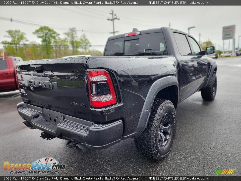 2022 Ram 1500 TRX Crew Cab 4x4 Diamond Black Crystal Pearl / Black/TRX Red Accents Photo #4