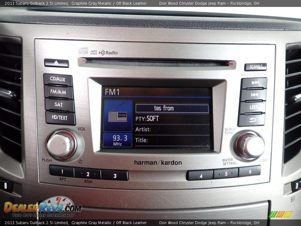 2013 Subaru Outback 2.5i Limited Graphite Gray Metallic / Off Black Leather Photo #2