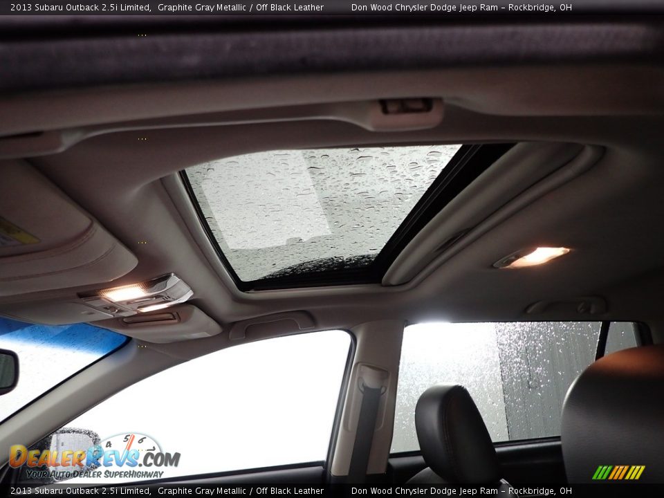 2013 Subaru Outback 2.5i Limited Graphite Gray Metallic / Off Black Leather Photo #4