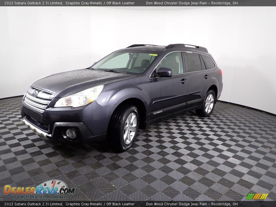 2013 Subaru Outback 2.5i Limited Graphite Gray Metallic / Off Black Leather Photo #6