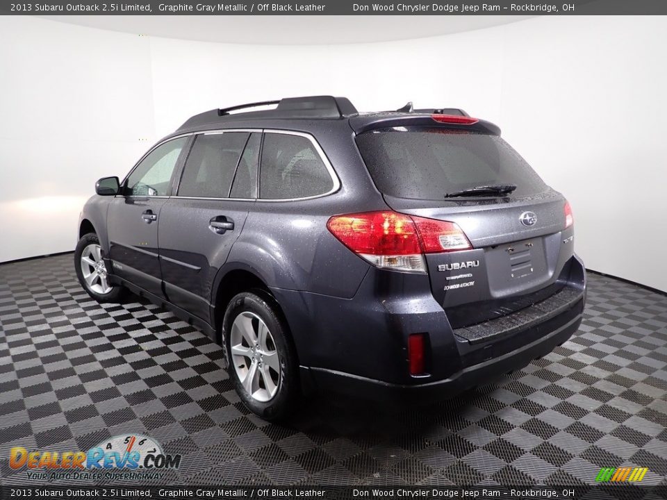 2013 Subaru Outback 2.5i Limited Graphite Gray Metallic / Off Black Leather Photo #7