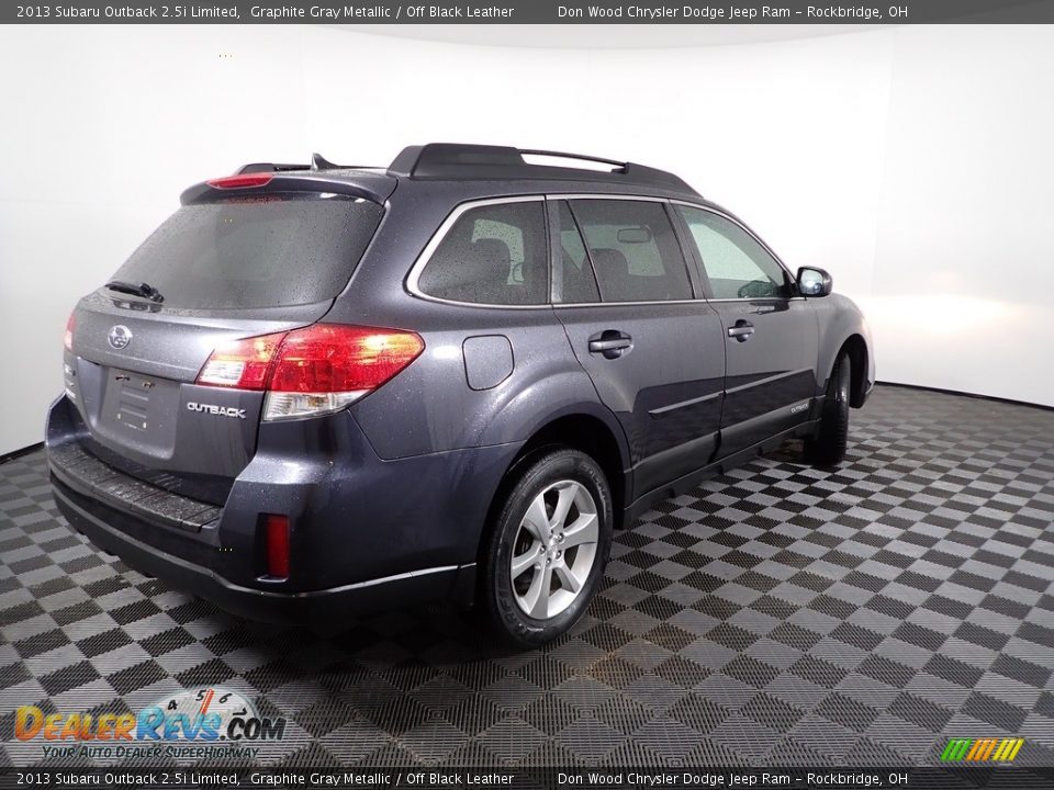 2013 Subaru Outback 2.5i Limited Graphite Gray Metallic / Off Black Leather Photo #11