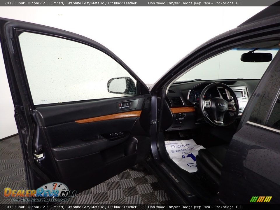 2013 Subaru Outback 2.5i Limited Graphite Gray Metallic / Off Black Leather Photo #12