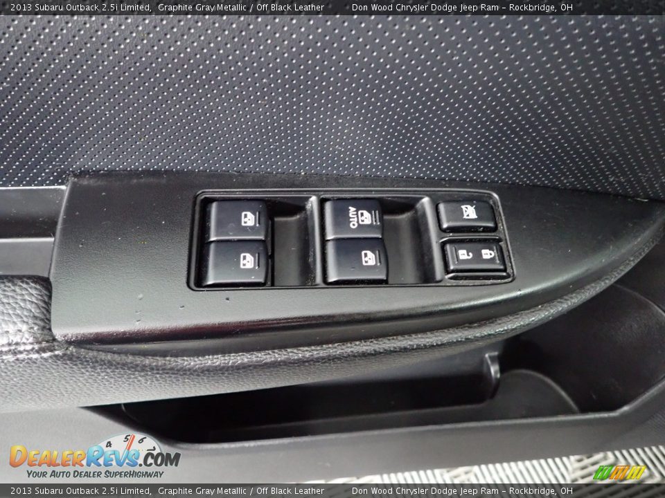 2013 Subaru Outback 2.5i Limited Graphite Gray Metallic / Off Black Leather Photo #13