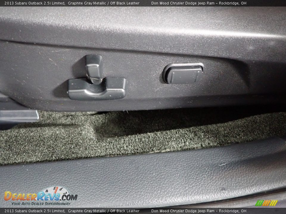 2013 Subaru Outback 2.5i Limited Graphite Gray Metallic / Off Black Leather Photo #14