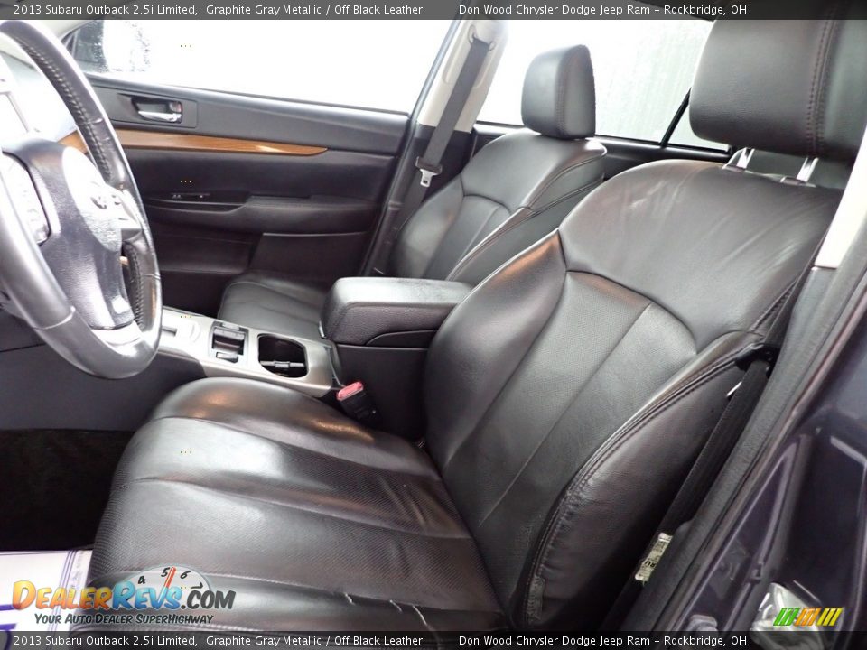 2013 Subaru Outback 2.5i Limited Graphite Gray Metallic / Off Black Leather Photo #15