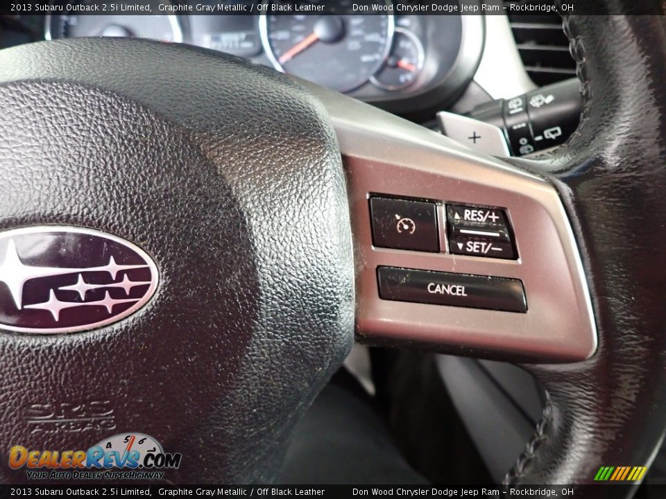 2013 Subaru Outback 2.5i Limited Graphite Gray Metallic / Off Black Leather Photo #18