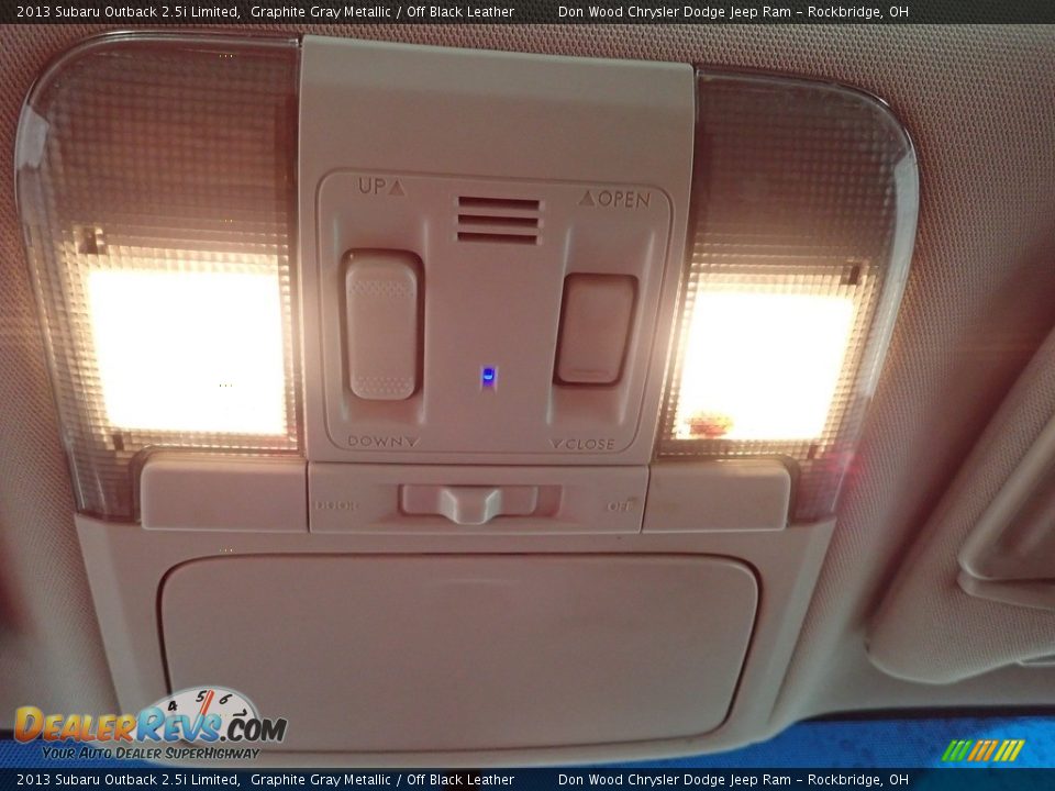 2013 Subaru Outback 2.5i Limited Graphite Gray Metallic / Off Black Leather Photo #23