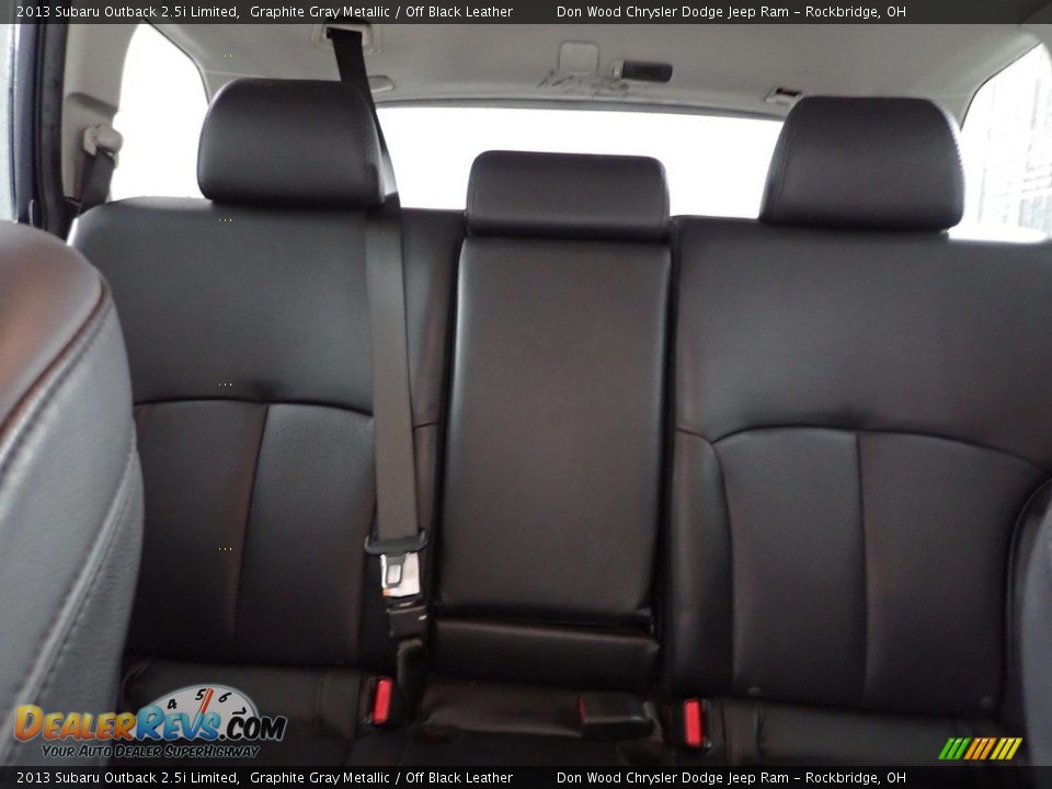 2013 Subaru Outback 2.5i Limited Graphite Gray Metallic / Off Black Leather Photo #24