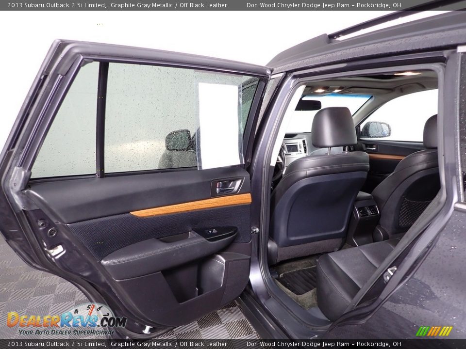 2013 Subaru Outback 2.5i Limited Graphite Gray Metallic / Off Black Leather Photo #25