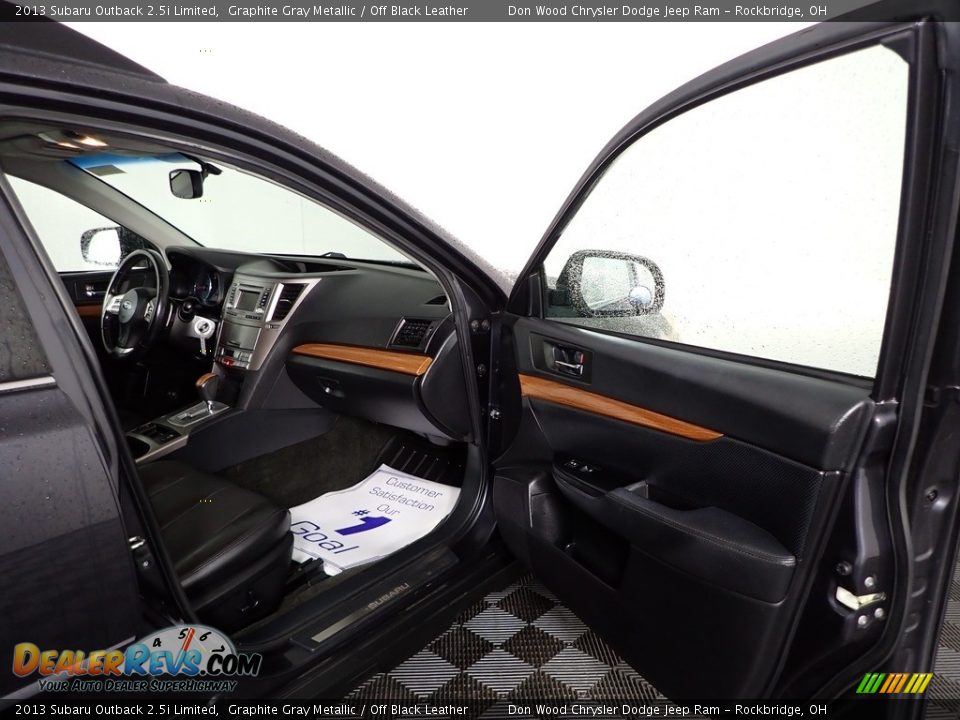 2013 Subaru Outback 2.5i Limited Graphite Gray Metallic / Off Black Leather Photo #28