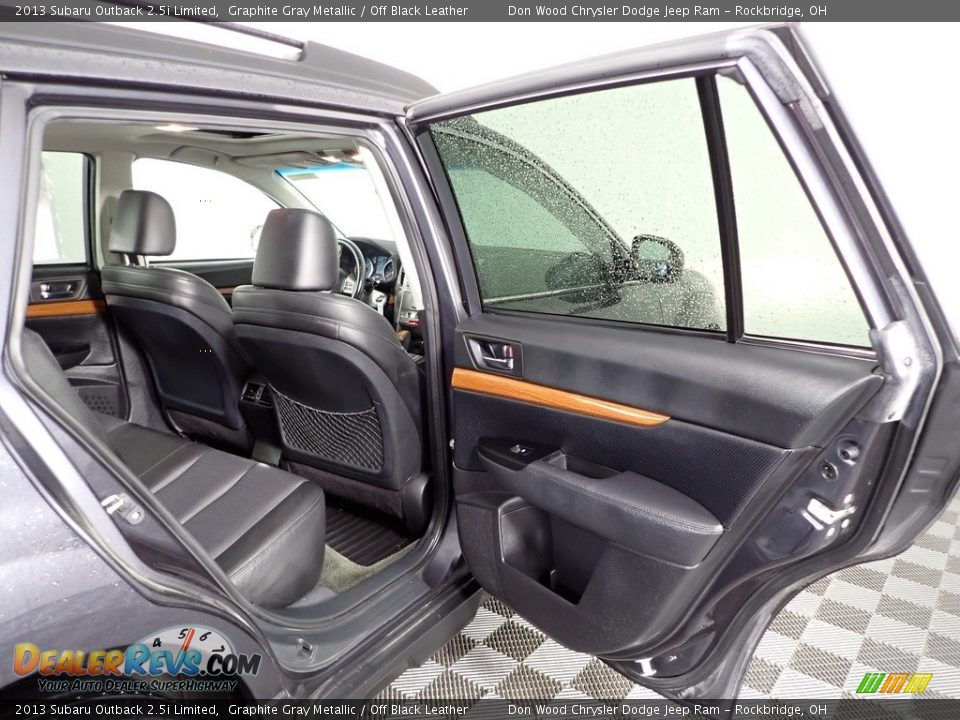 2013 Subaru Outback 2.5i Limited Graphite Gray Metallic / Off Black Leather Photo #30