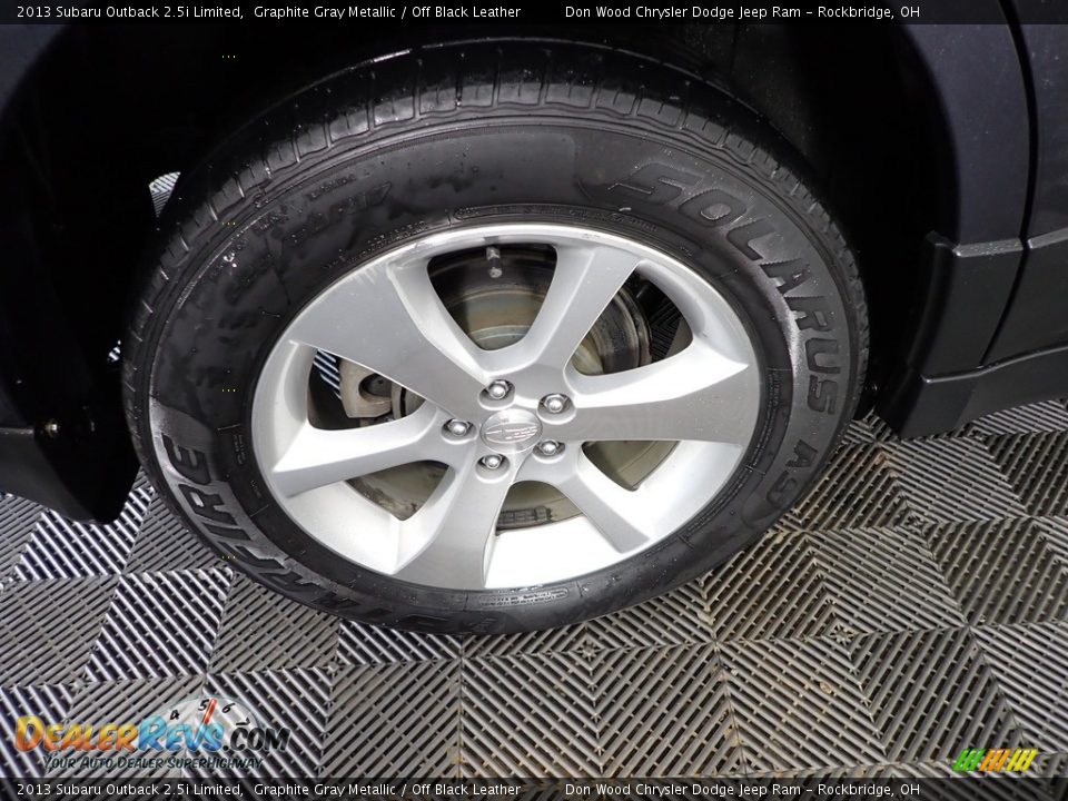 2013 Subaru Outback 2.5i Limited Graphite Gray Metallic / Off Black Leather Photo #32