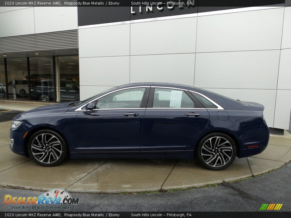 2020 Lincoln MKZ Reserve AWD Rhapsody Blue Metallic / Ebony Photo #2