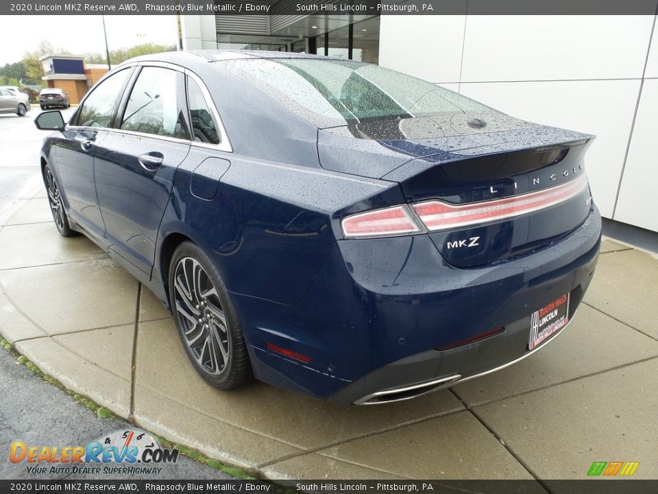 2020 Lincoln MKZ Reserve AWD Rhapsody Blue Metallic / Ebony Photo #3