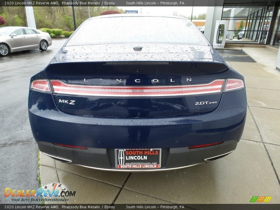 2020 Lincoln MKZ Reserve AWD Rhapsody Blue Metallic / Ebony Photo #4