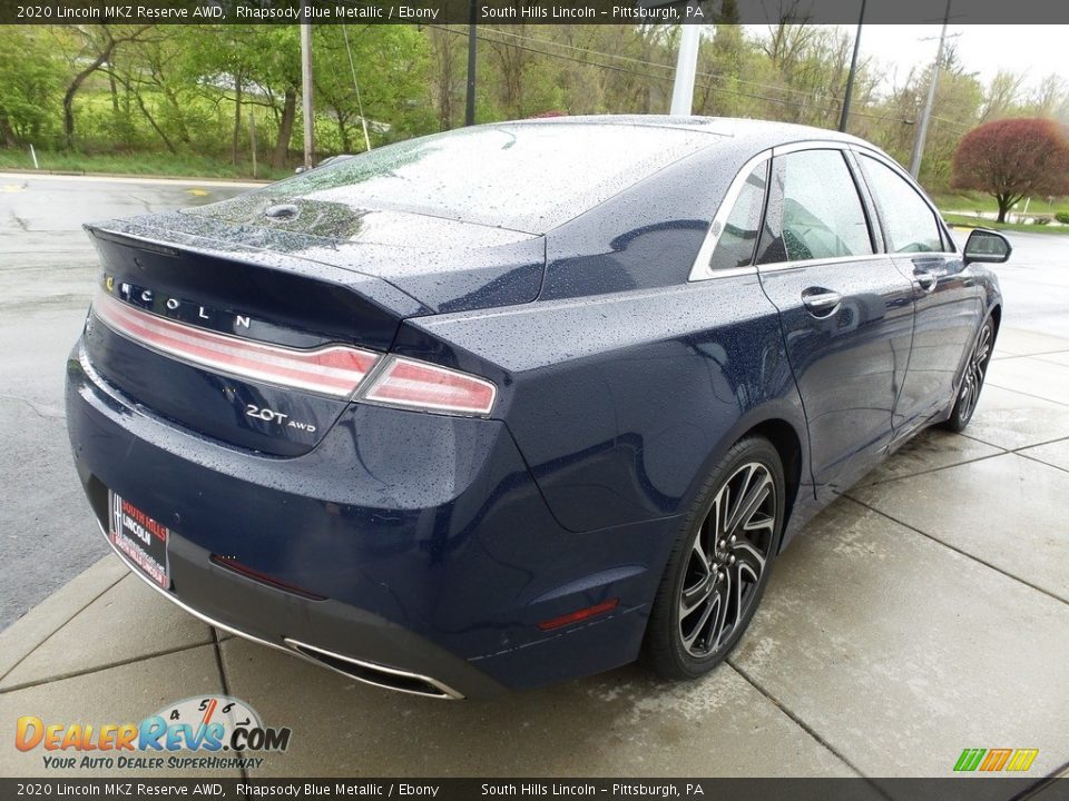 2020 Lincoln MKZ Reserve AWD Rhapsody Blue Metallic / Ebony Photo #6