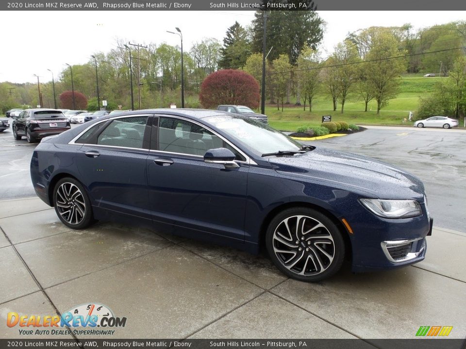 2020 Lincoln MKZ Reserve AWD Rhapsody Blue Metallic / Ebony Photo #7