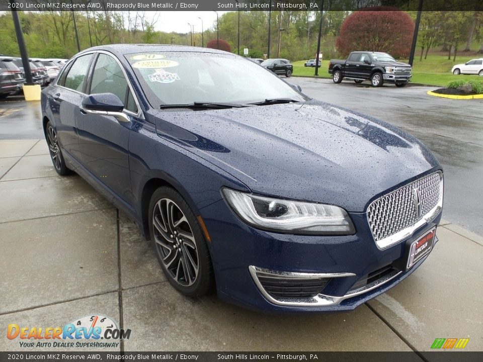 2020 Lincoln MKZ Reserve AWD Rhapsody Blue Metallic / Ebony Photo #8