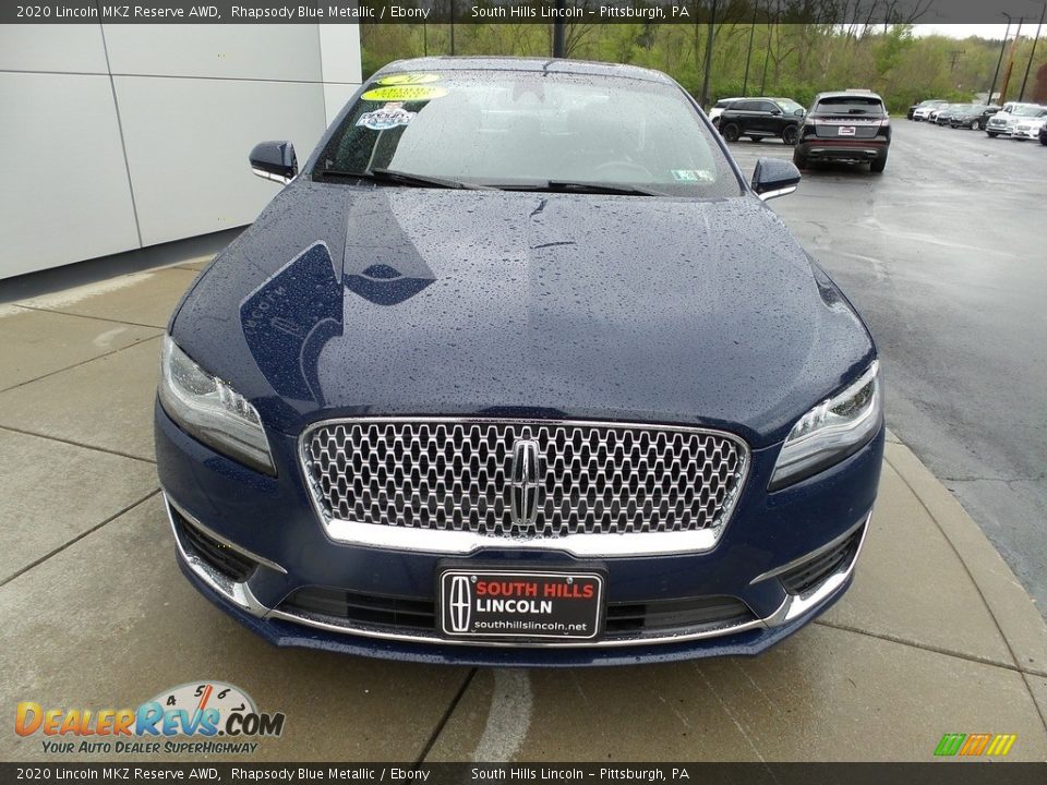 2020 Lincoln MKZ Reserve AWD Rhapsody Blue Metallic / Ebony Photo #9