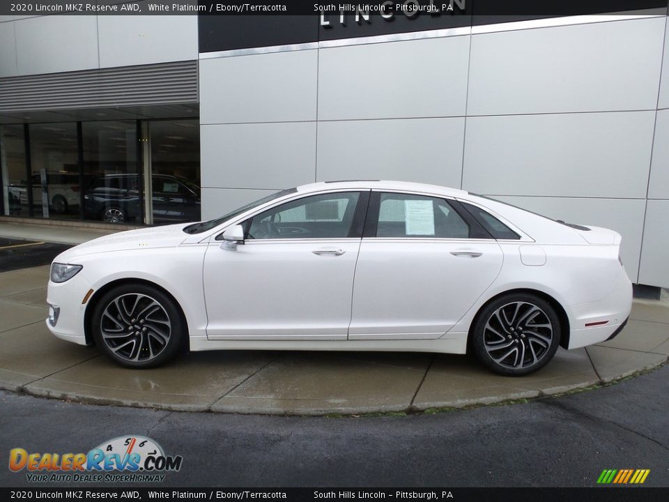 White Platinum 2020 Lincoln MKZ Reserve AWD Photo #2