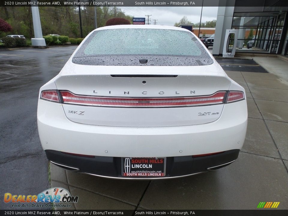 2020 Lincoln MKZ Reserve AWD White Platinum / Ebony/Terracotta Photo #4