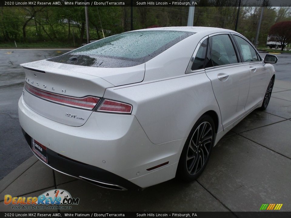 2020 Lincoln MKZ Reserve AWD White Platinum / Ebony/Terracotta Photo #6