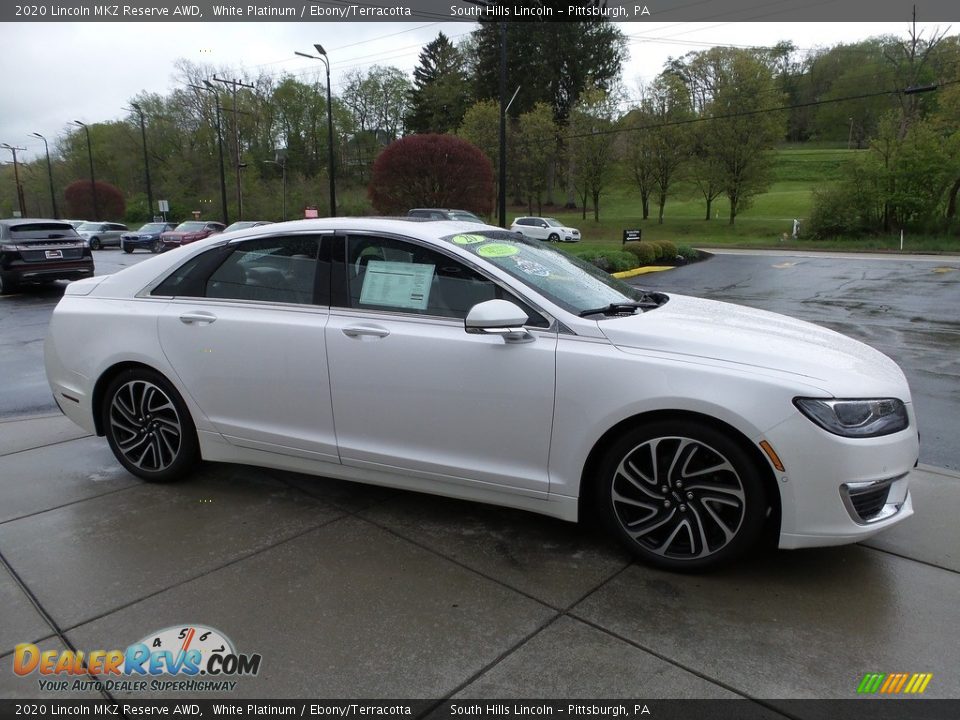 White Platinum 2020 Lincoln MKZ Reserve AWD Photo #7