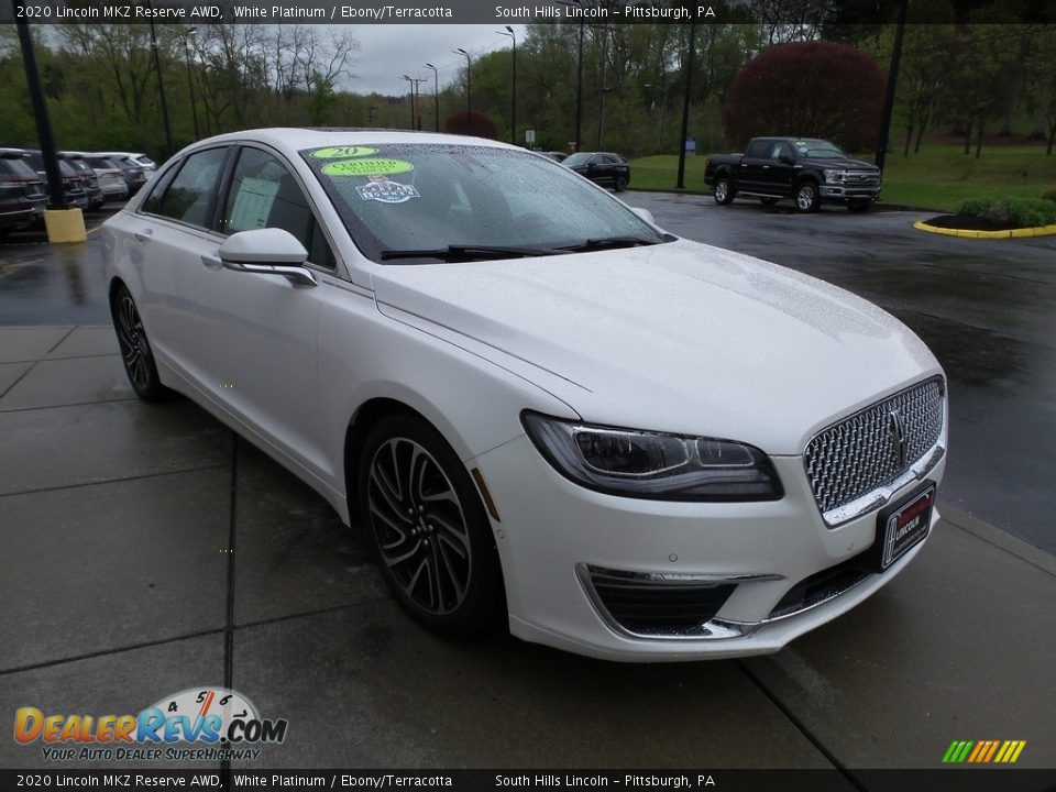 2020 Lincoln MKZ Reserve AWD White Platinum / Ebony/Terracotta Photo #8