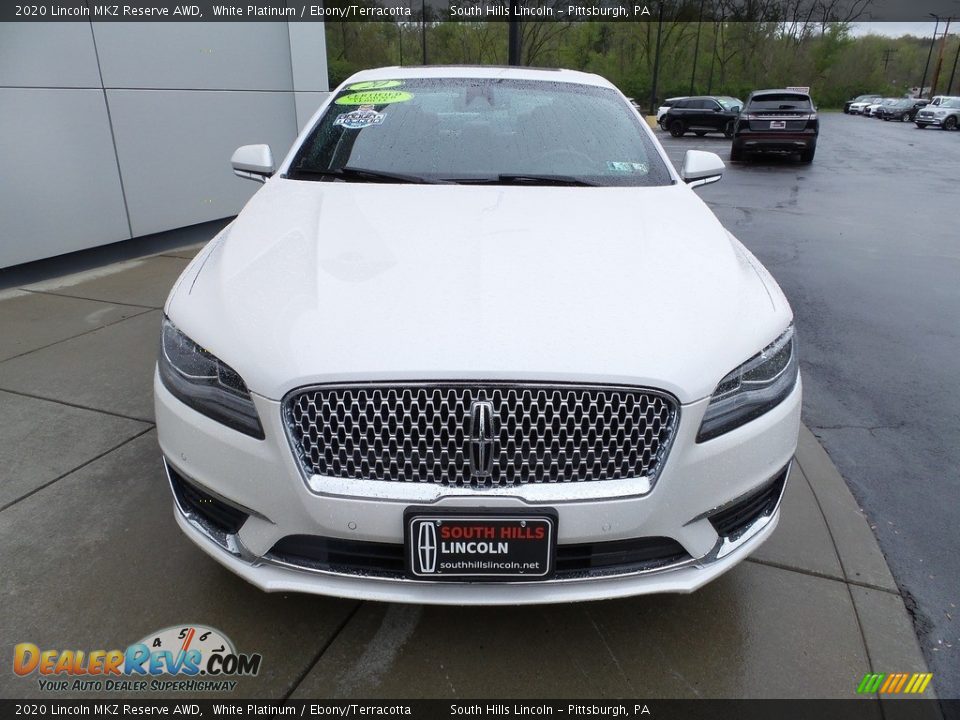 2020 Lincoln MKZ Reserve AWD White Platinum / Ebony/Terracotta Photo #9