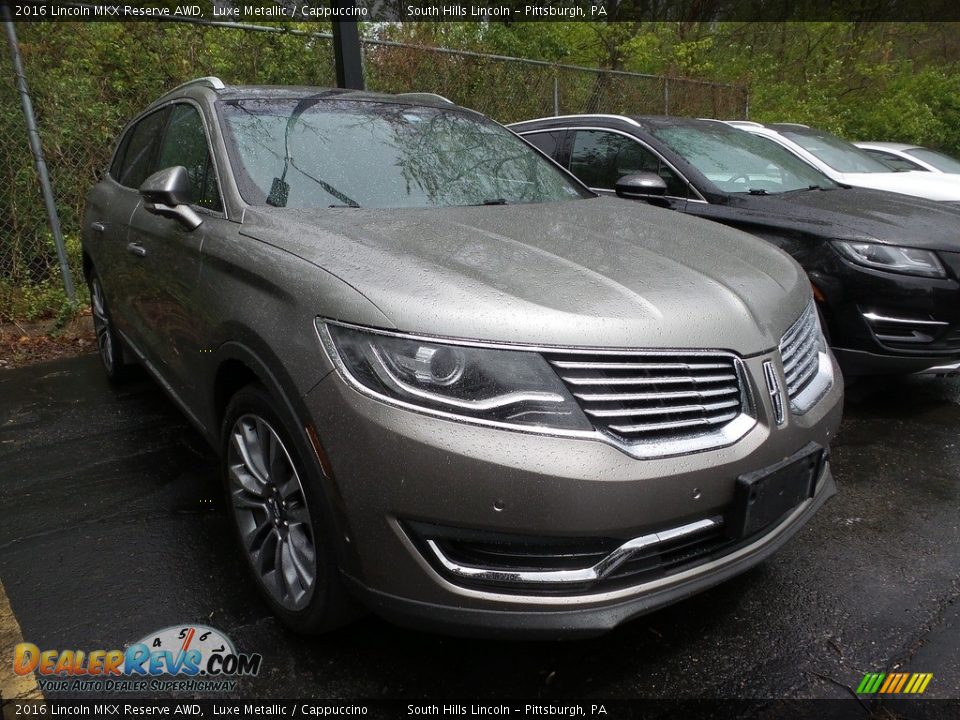 2016 Lincoln MKX Reserve AWD Luxe Metallic / Cappuccino Photo #4