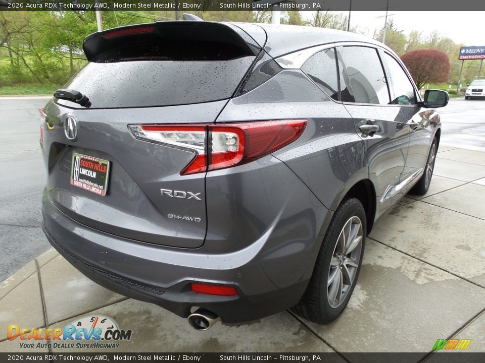 2020 Acura RDX Technology AWD Modern Steel Metallic / Ebony Photo #6