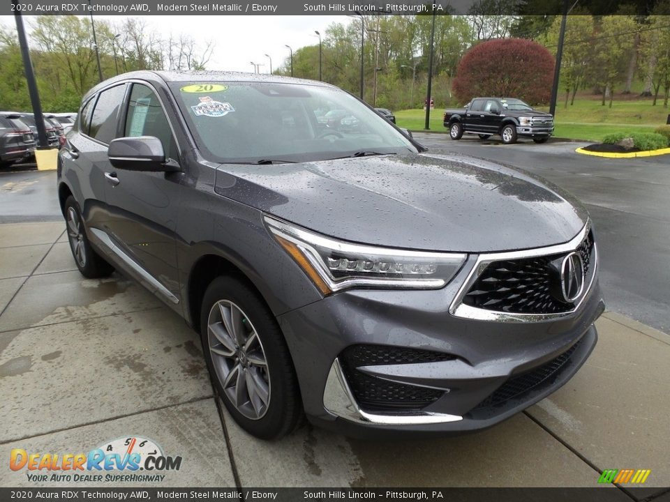 2020 Acura RDX Technology AWD Modern Steel Metallic / Ebony Photo #8